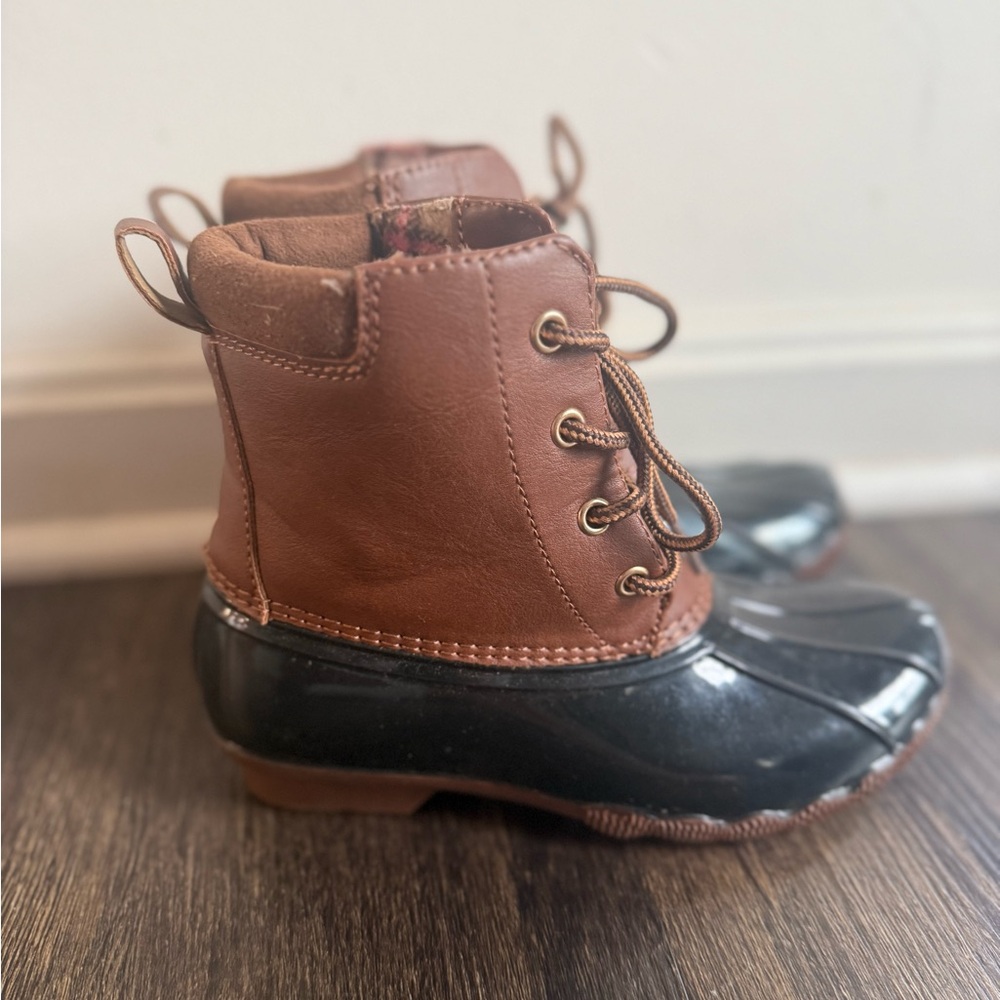 Laundry by Design Brown and Black Kids Rain & Snow Boots